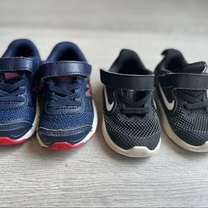 Nike and New Balance Toddler boy shoe size 4.